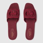 Gucci Women’s slide sandal with Interlocking G - Image 5